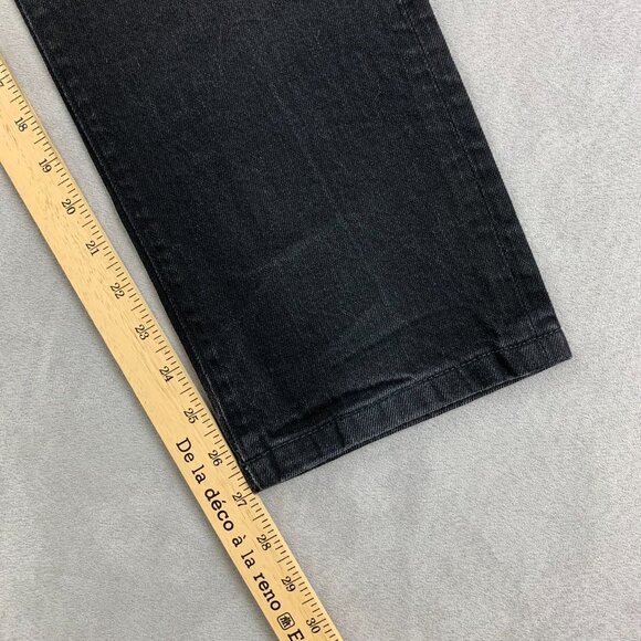 J Crew Mens Pants 36 Black Denim Jeans 484 Stretch Slim Tapered Luxury 36x27 - Picture 7 of 13